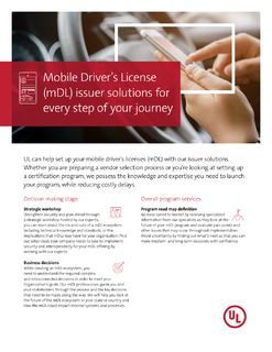 Mobile Driver’s License (mDL) issuer solutions for every step of your journey