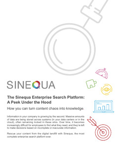 The Sinequa Enterprise Search Platform: A Peek Under the Hood