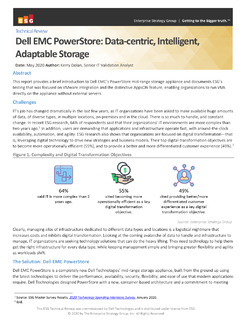 Dell EMC PowerStore: Data-centric, Intelligent, Adaptable Storage