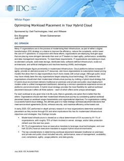 Optimizing Workload Placement in Your Hybrid Cloud