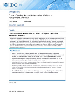 Contact Tracing: Kronos Delivers via a Workforce Management Approach