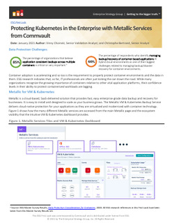 Protecting Kubernetes in the Enterprise with Metallic Services from Commvault