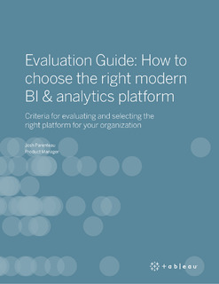 Evaluation Guide: How to choose the right modern BI & analytics platform