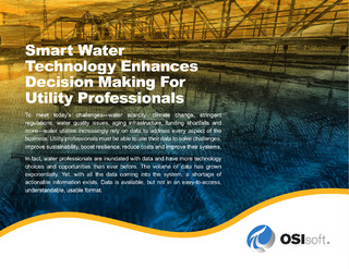 Smart Water Technology Enhances Decision Making for Water Utility Professionals