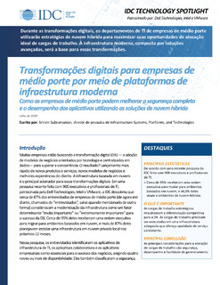 Transformações digitais para empresas de médio porte por meio de plataformas de infraestrutura