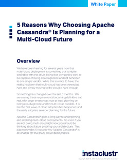 5 Reasons Why Choosing Apache Cassandra® Is Planning for a Multi-Cloud Future