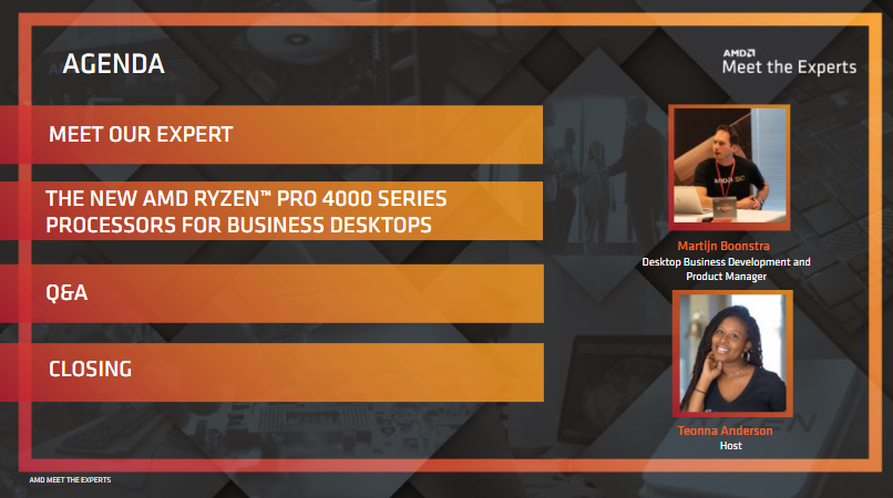 The New AMD Ryzen™ PRO 4000 Series Processors for Business Desktops