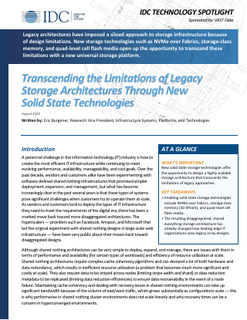 Transcending the Limitations of Legacy Storage Architectures Through New Solid State Technologies