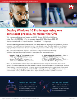Deploy Windows 10 Pro Images Using One Consistent Process, No Matter the CPU