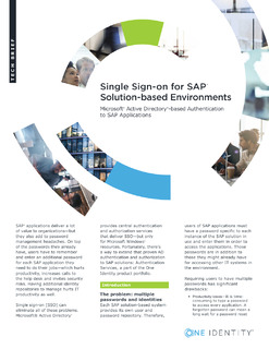 Protected: Single Sign-on for SAP Solution-based Environments