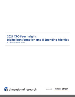 2021 CFO Peer Insights: Digital Transformation and IT Spending Priorities