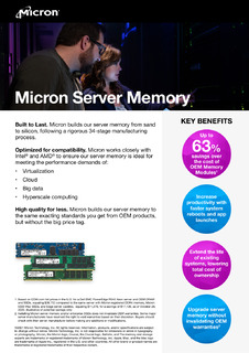 Learn how to scale your servers and data center with MicroLearn how to scale your servers and data center with Micron server DRAM