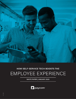How Self-Service Tech Boosts Employee Experience