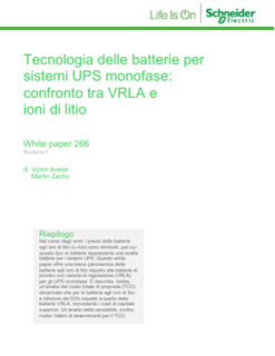 Tecnologia delle batterie per sistemi UPS monofase: confronto tra VRLA e ioni di litio