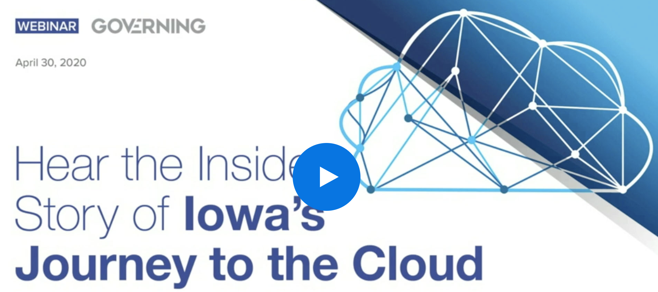 The State of Iowa’s Journey to the Cloud