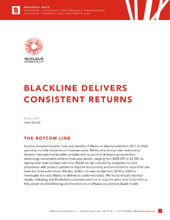 BlackLine Delivers Consistent Returns