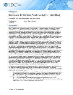 Optimierung der Workload-Platzierung in Ihrer Hybrid Cloud