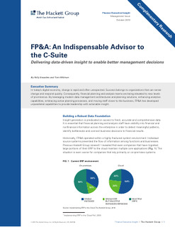 FP&A: An Indispensable Advisor to the C-Suite