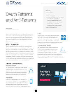 OAuth Patterns and Anti-Patterns