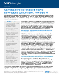 Ottimizzazione dell’analisi di nuova generazione con Dell EMC PowerStore