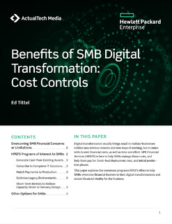 Benefits of SMB Digital Transformation: Cost Control (HPE Financial Services)