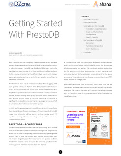 Getting Started With PrestoDB