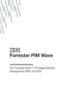 Forrester PIM Wave