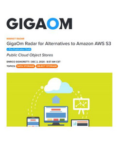 GigaOm Radar for Alternatives to Amazon AWS S3