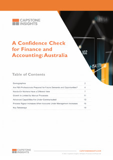 A Confidence Check for Finance & Accounting in Australia