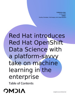 Red Hat Introduces Red Hat OpenShift Data Science with a Platform-Savvy Take on Machine Learning in the Enterprise