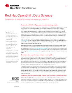 Red Hat OpenShift Data Science