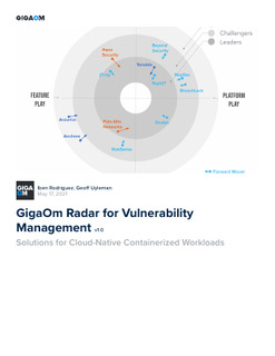 GigaOm Radar for Vulnerability Management
