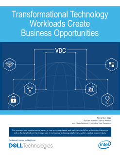 Transformational Technology Workloads Create Business Opportunities