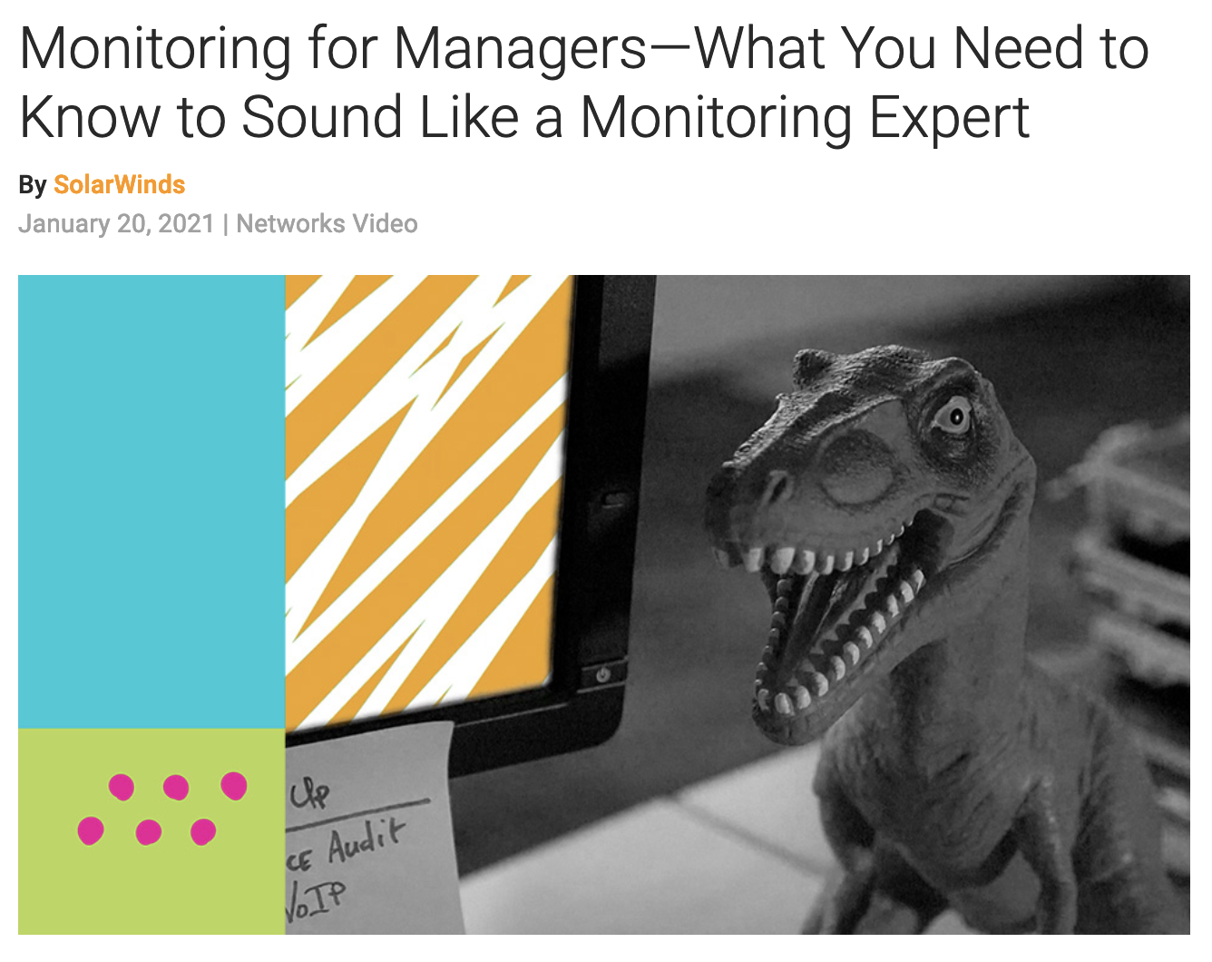 Monitoring for Managers: What You Need to Know to Sound Like a Monitoring Expert