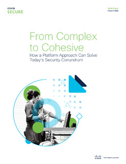 Cybersecurity: From Complex to Cohesive