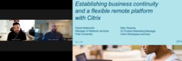 Establishing business continuity and a flexible remote platform with Citrix
