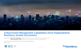 Critical Event Management Capabilities Drive Organizational Resiliency Amidst Uncertainty