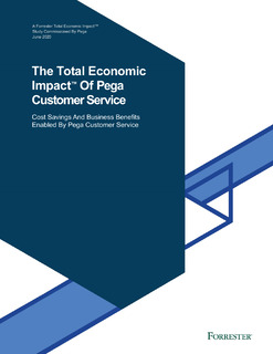 The Total Economic Impact™ Of Pega Customer Service