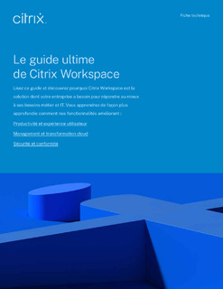 Le guide ultime de Citrix Workspace