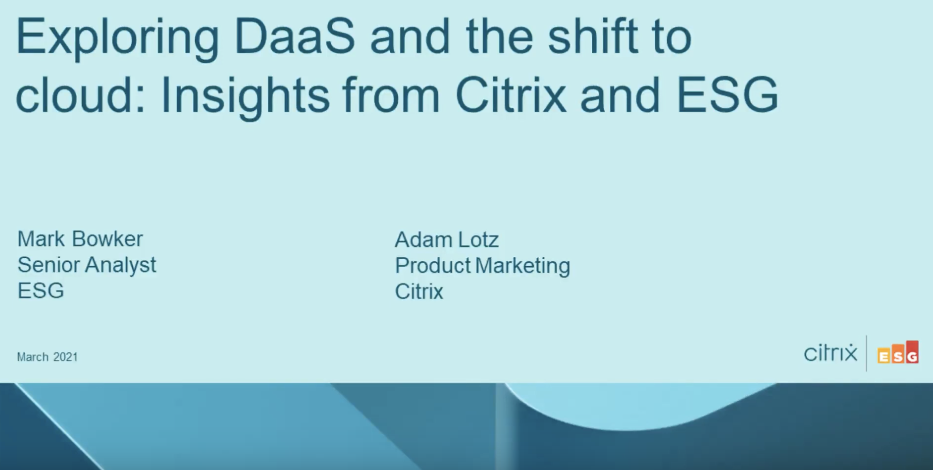 Exploring DaaS and the shift to cloud: Insights from Citrix and ESG