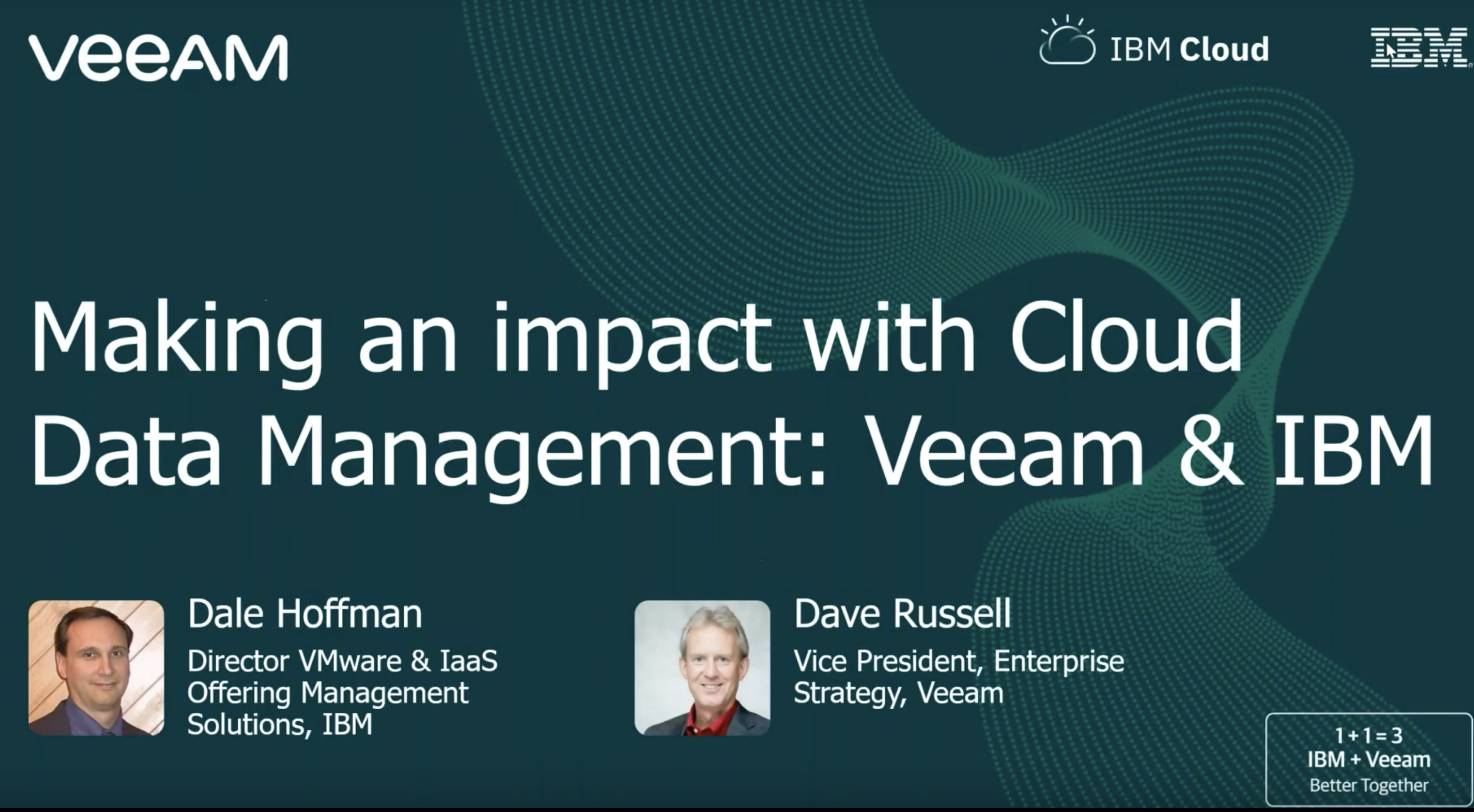 Making an impact with Cloud Data Management: Veeam & IBM