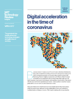Digital acceleration in the time of coronavirus