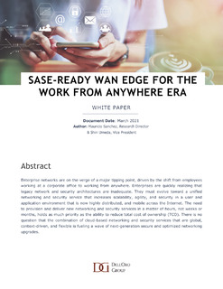 SASE-Ready WAN Edge for the Work from Anywhere Era