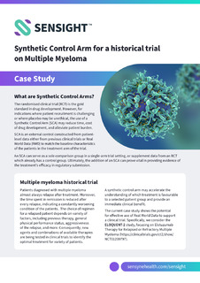 Synthetic Control Arm for a historical trial on Multiple Myeloma