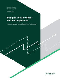 Forrester Consulting: Bridging The Developer and Security Divide