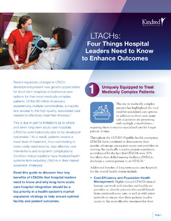 4 Benefits of LTACHs every Hospital CEO Should Know