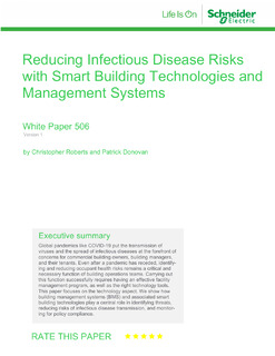 Reducing Infectious Disease Risks with Smart Building Technologies and Management Systems