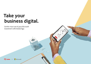 Take your business digital. Get the most out of your Microsoft investment with Adobe Sign_UK