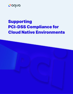 Achieving PCI DSS Compliance for Containers Compliance Guide