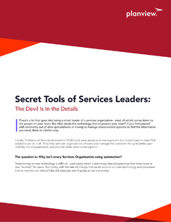 Secret Tools of Services Leaders: The Devil is in The Details